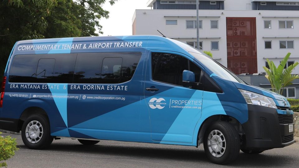 Complimentary tenant and airport transfer van